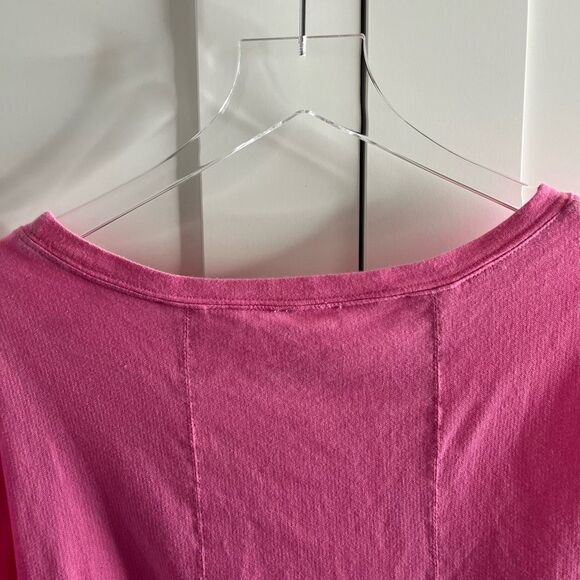 Fantastic Fawn Pink Oversized Raw hem Top Pleated‎ NWT large - Picture 9 of 13